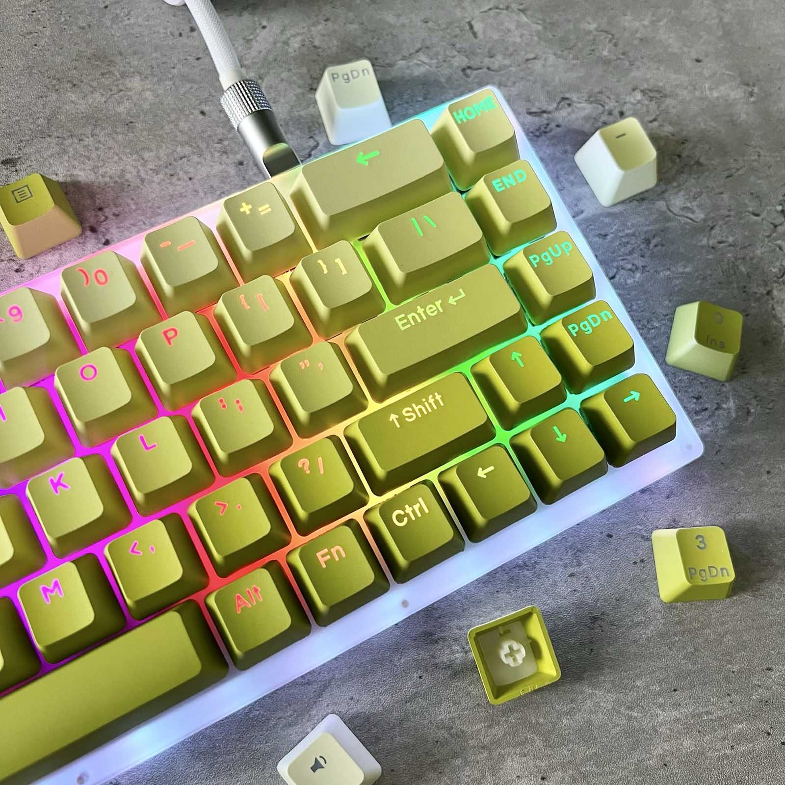 Gradient Yellow Keycap Set