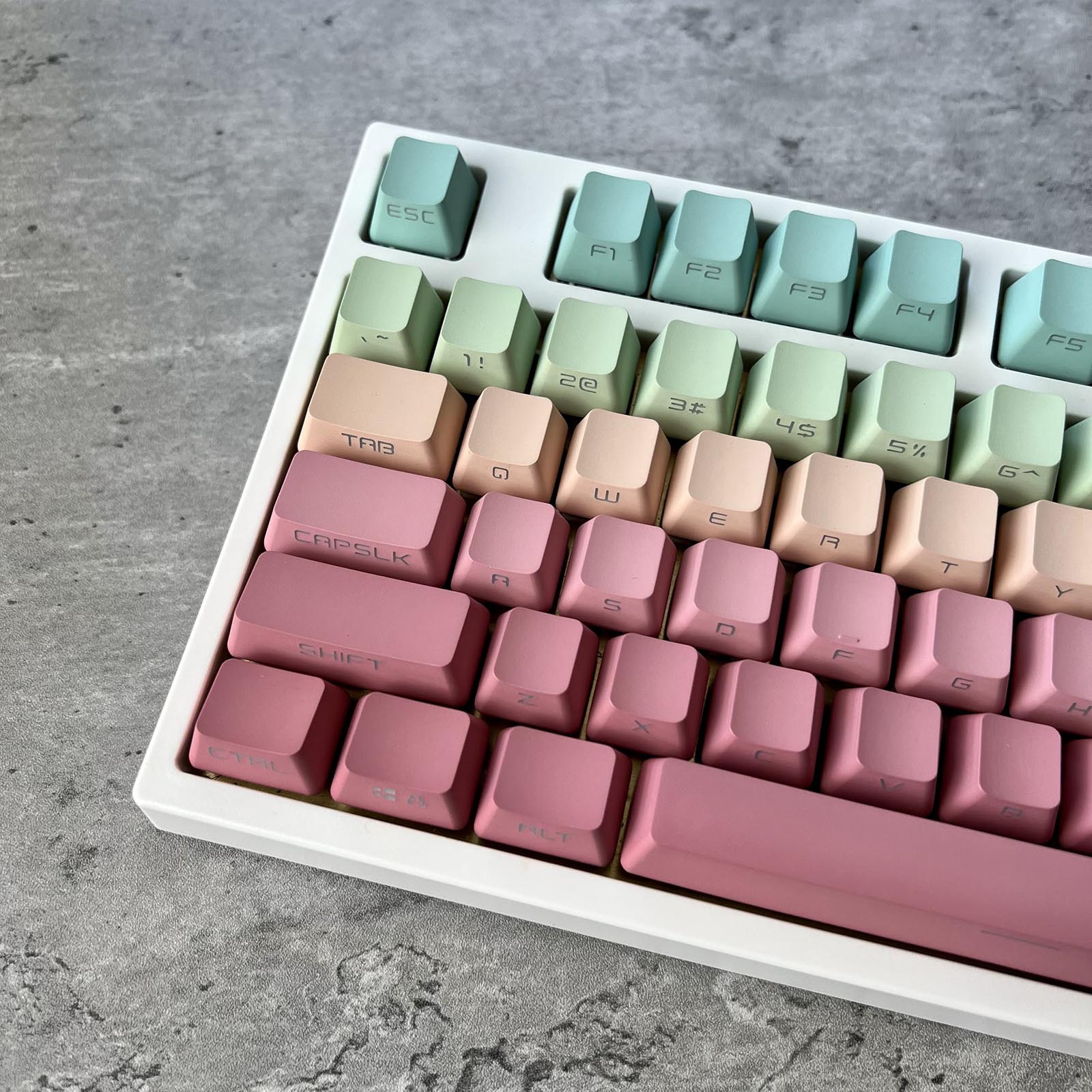 Gradient Pastel Side-Printed Keycap Set