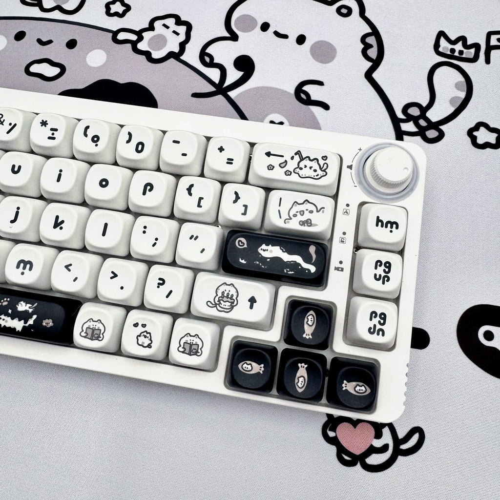 Happy Kitten Keycap Set