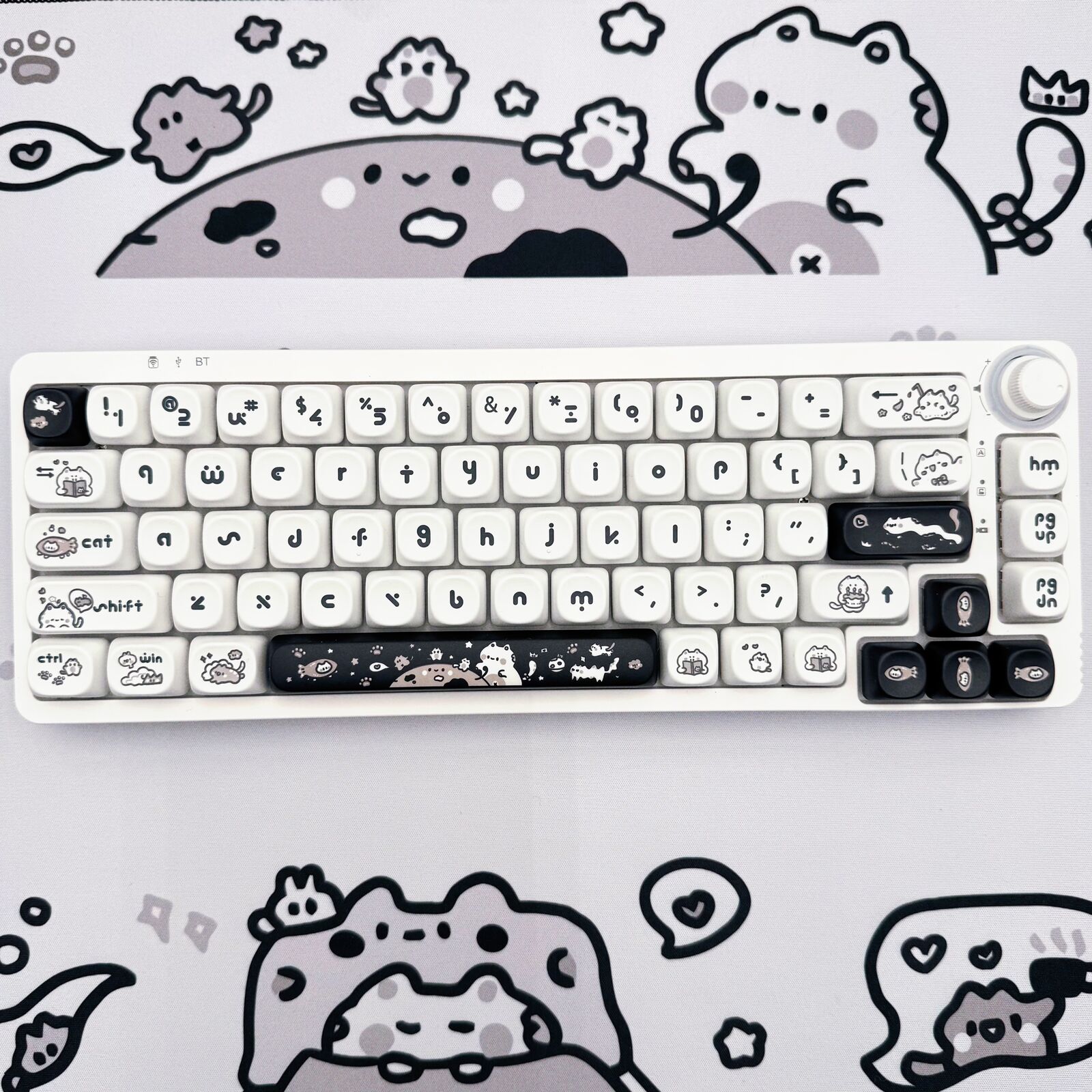 Happy Kitten Keycap Set